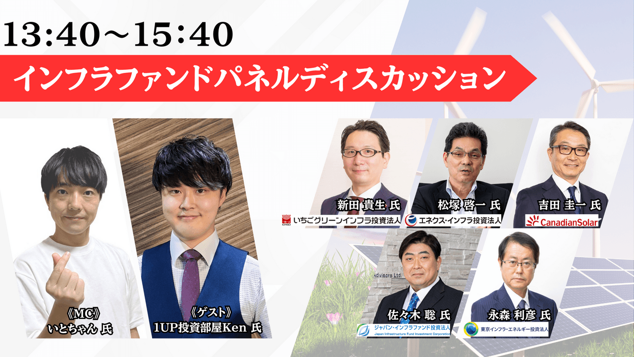 【QAあり】インフラファンド全5社が語る　「枯れないエネルギー＝再エネ」の投資価値