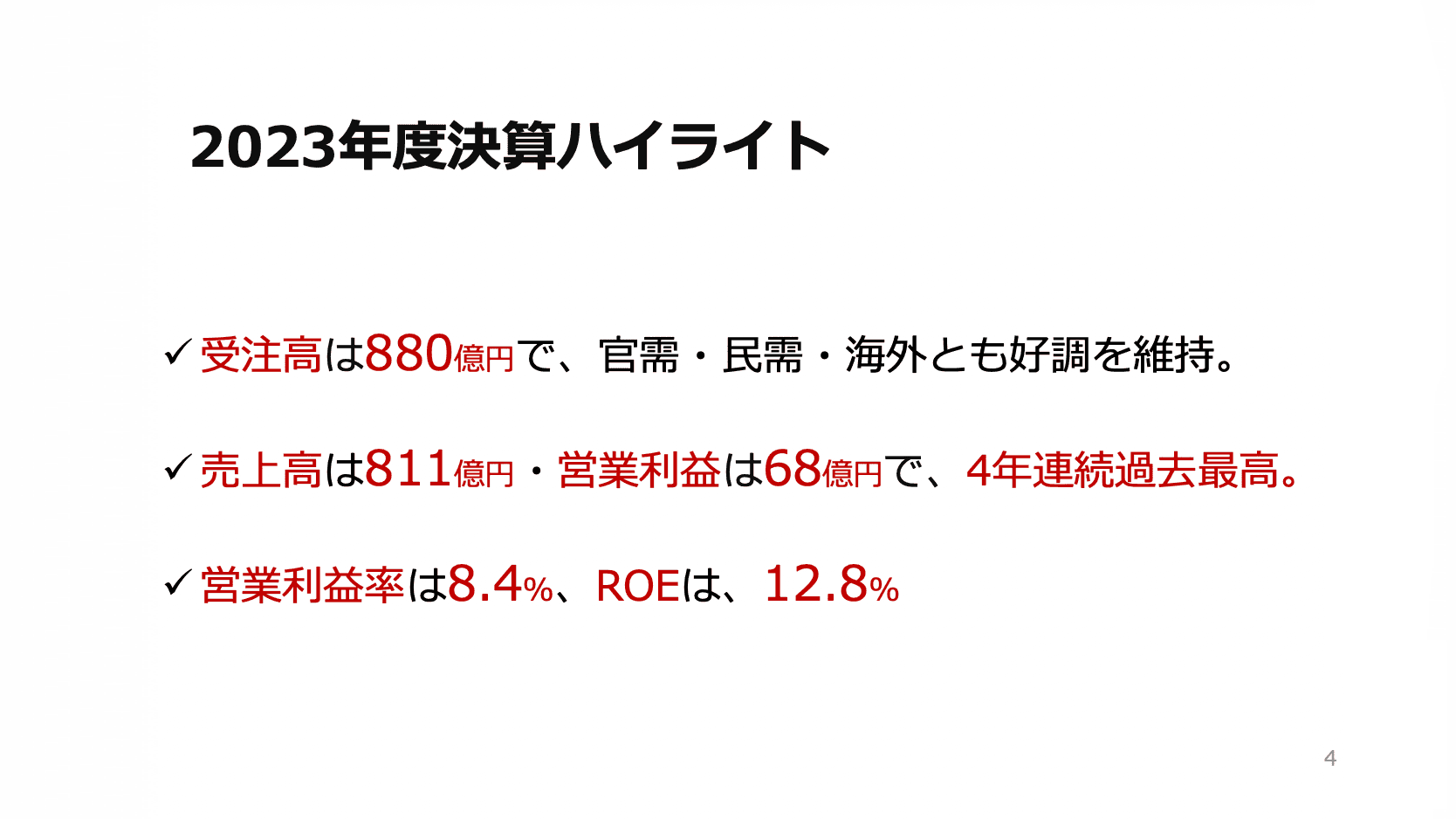 酉島製作所、売上高・営業利益は4期連続で過去最高を更新
