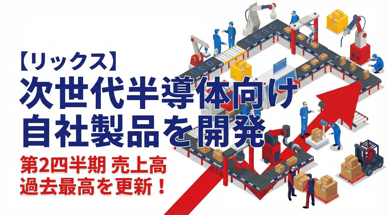 リックス、2Qは過去最高の売上を達成　成⻑投資により利益は減少も事業は順調に推移