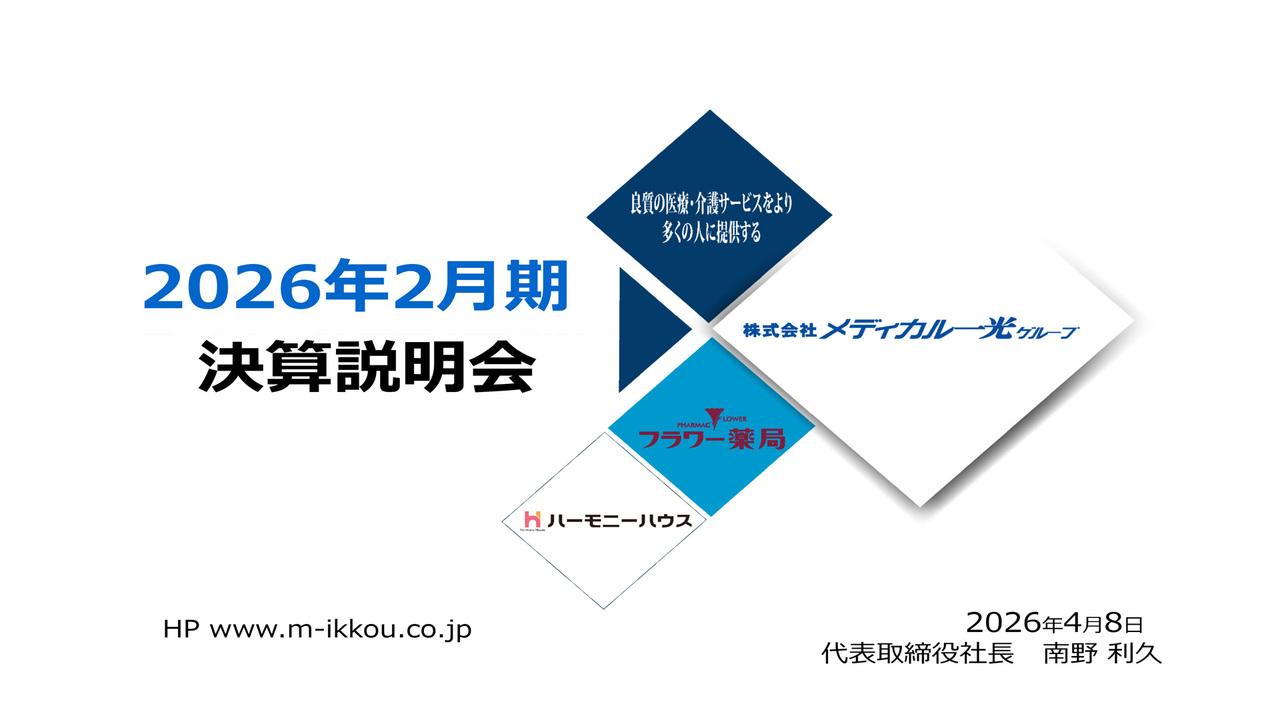 メディカル一光グループ、売上高・各利益が修正計画超えで着地　年120円配を維持しM&Aで成長加速へ