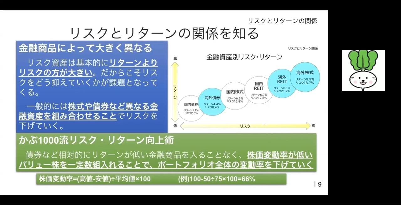 株式投資に欠かせない「リスクとリターンの関係」　専業投資家・かぶ1000氏がシャープレシオを徹底解説