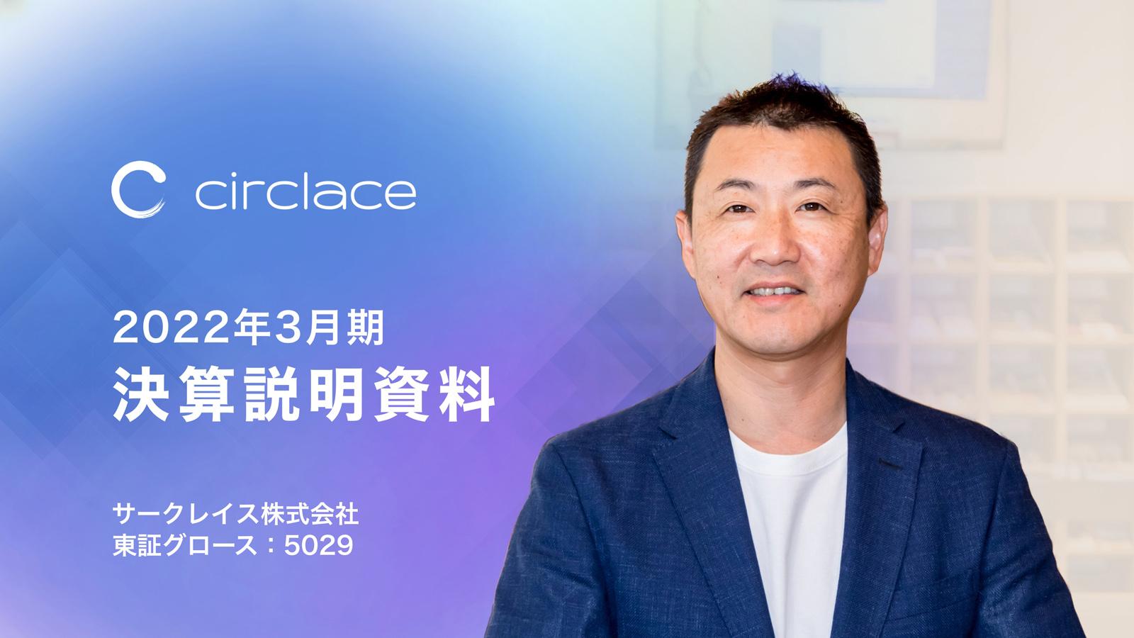 サークレイス、売上高は創業来増収継続、営業利益は黒字転換　2023年3月期は過去最高業績を更新見込み