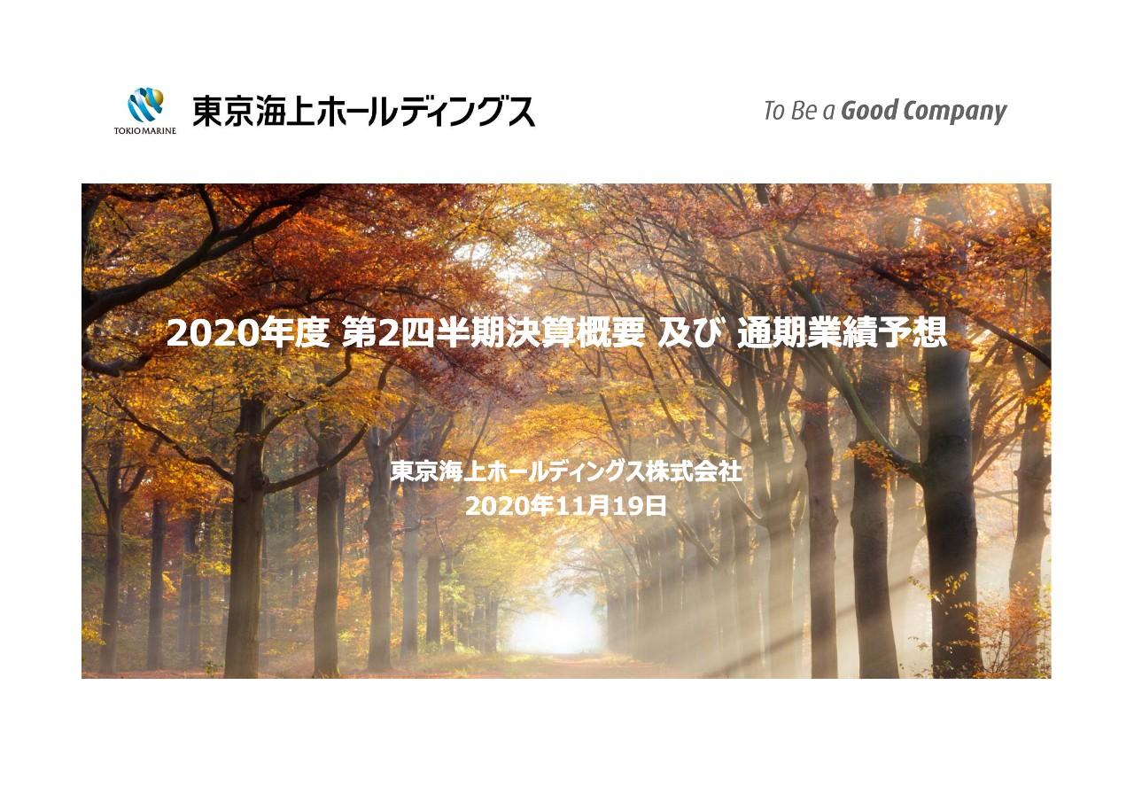 東京海上HD、コロナ影響の改善や既経過保険料の増加により2Qの連結純利益は予想比＋250億円