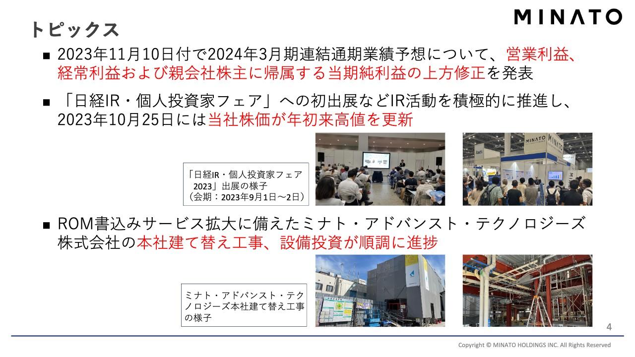 【QAあり】ミナトHD、営業利益以下、各段階利益の通期業績予想を上方修正、デジタルエンジニアリングが業績を牽引