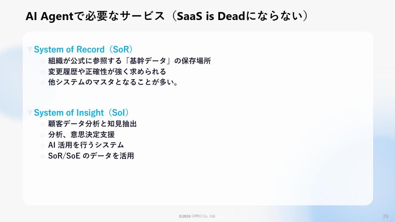 オプロ、AIネイティブカンパニーへ変革　「SaaS is Dead」をSoRの優位性で打破し、AIエージェントに対応