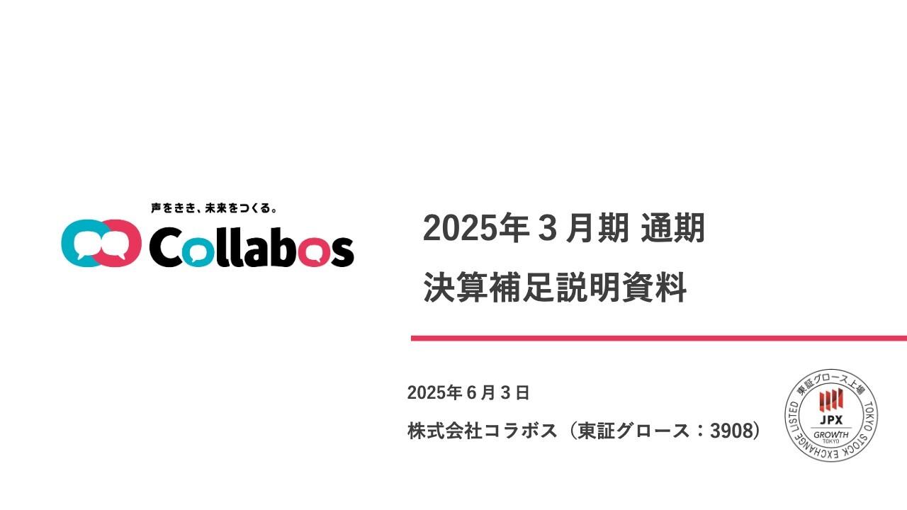 【QAあり】コラボス、「VLOOM」売上高は前年比+148％と急成長、施策効果で黒字転換　次期は新たな収益基盤の確立目指す
