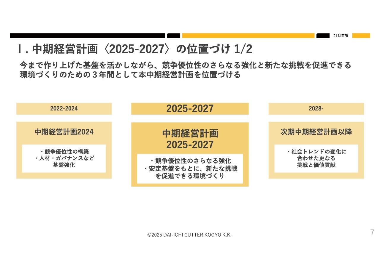 【QAあり】第一カッター興業、新中計では競争優位性の更なる強化と、新たな挑戦を促進できる環境づくりに邁進