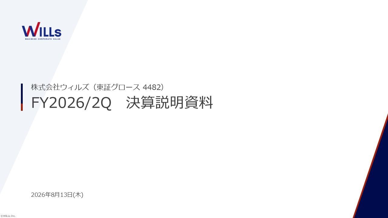 ウィルズ、株主管理プラットフォーム「プレミアム優待倶楽部」が牽引　2Q売上高は前年比126.4％、営業利益127.4％