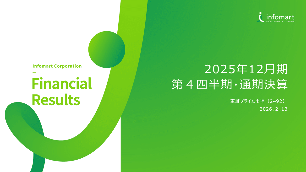 インフォマート、増収効果とコスト低減が奏功しFOOD事業の利益が拡大・ES事業は黒字転換　2026年は大幅増益計画
