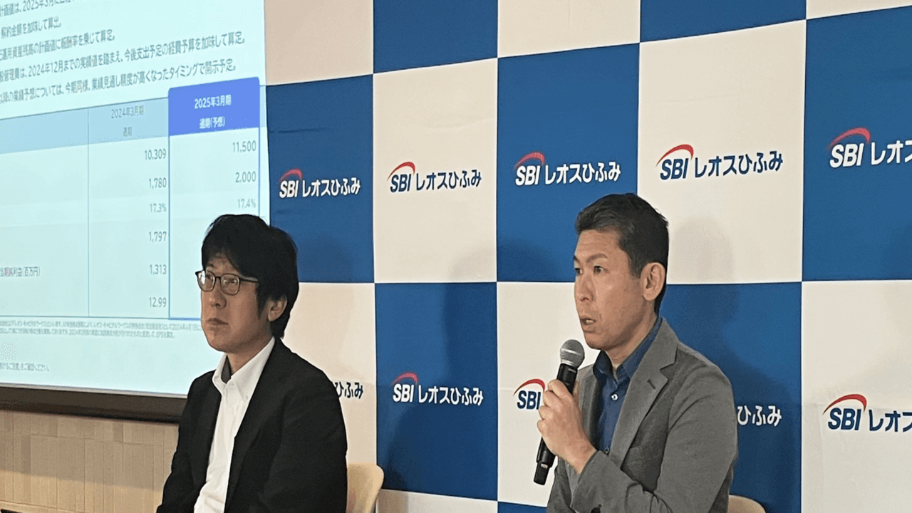 SBIレオスひふみ、営業収益（ネット）と親会社株主に帰属する当期純利益が3Q累計過去最高　通期業績予想を公表