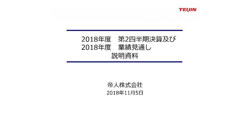 帝人、純利益は上期最高値に　自己株式取得・保有株式売却を実施