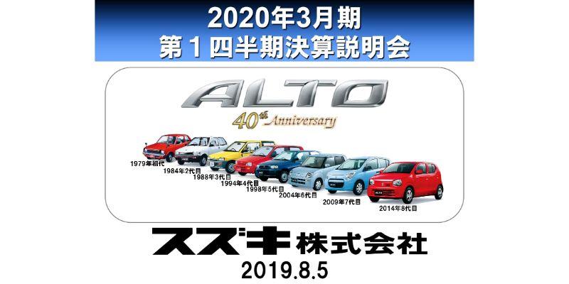 スズキ、日本での検査体制再構築やインドでの販売減が響き減収減益　期初予想の見直しを急ぐ
