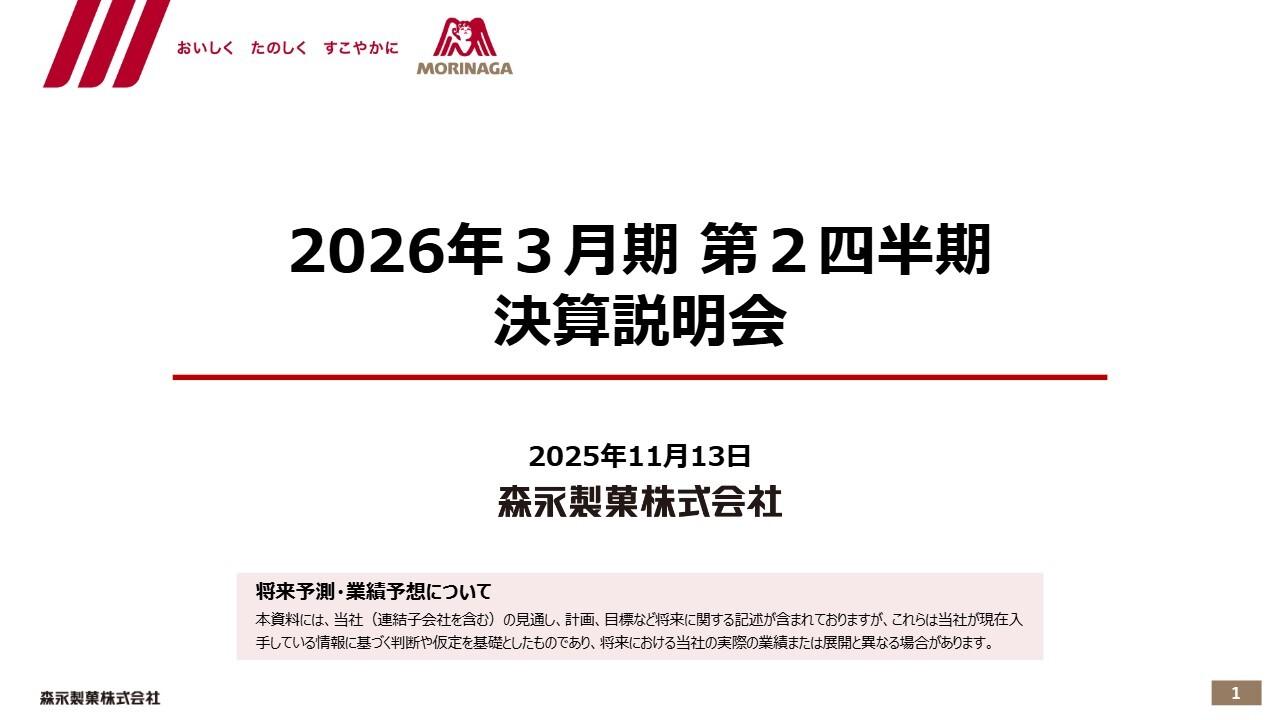 【QAあり】森永製菓、通期売上高は期首予想を下回る想定も、5期連続の過去最高更新へ 価格改定効果等を反映し営業利益は上方修正